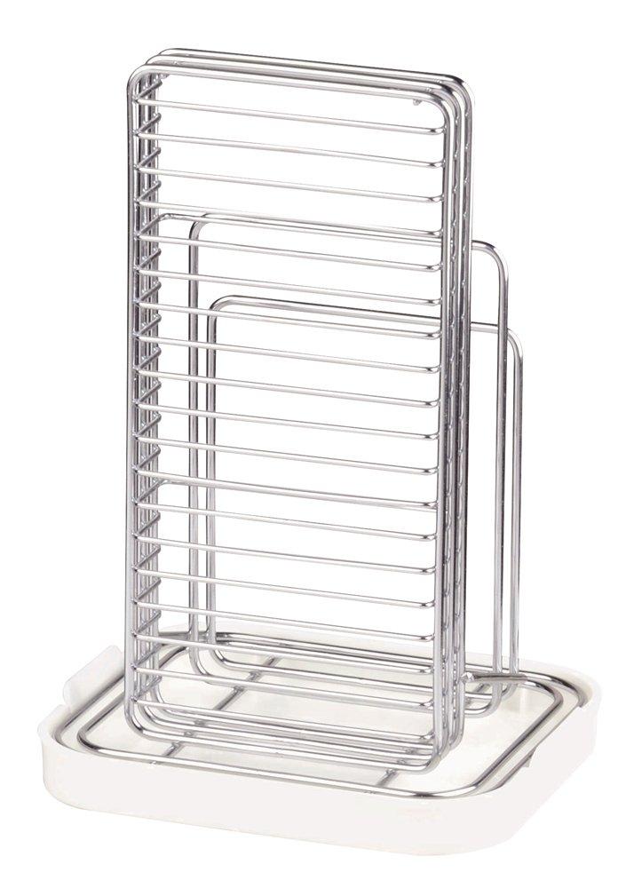 Pearl Metal Simple Storage KnifeCutting Board Stand White HB-312