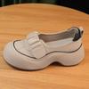 Women Platform Shallow Loafers Shoes Designer Mid Heels Casual Shoes Autumn Running 2024 New Sport Shoes Walking Lady Chaussures