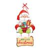Christmas Themed Door Hanger With Lanyard Paper Hanging Pendant For Indoor And Outdoor Festival Home Decoration