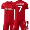 2526 Liverpool Home No. 7 Luis Diaz Jersey