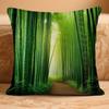 B-bamboo Forest Pillow Case Removable Washable Cushion Cover – All-Season Soft Linen