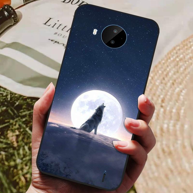 For Nokia C20 Case Soft TPU Silicone Cartoon Back Cover for Nokia C20 Plus Phone Cases TPU Black Bumper for NokiaC20 C 20 Plus