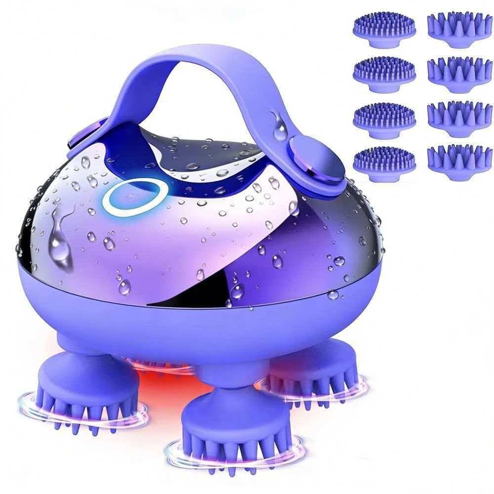 4 Claws Cordless Scalp Massager Waterproof Cat Head Scratcher High Quality Head Massager