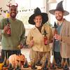 12/24 Pcs Mini Halloween Witch Hat  Decor Cute Craft Supplies for Home Party Kids DIY Handmade Project Spooky Scene Decor