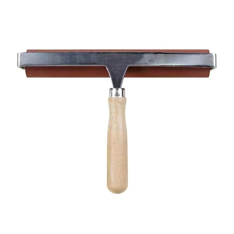 1/3Pcs Rubber Brayer Rollers for Crafting, Wood Handle Rubber Rollers for Printmaking, Wallpaper Roller Painting Tool