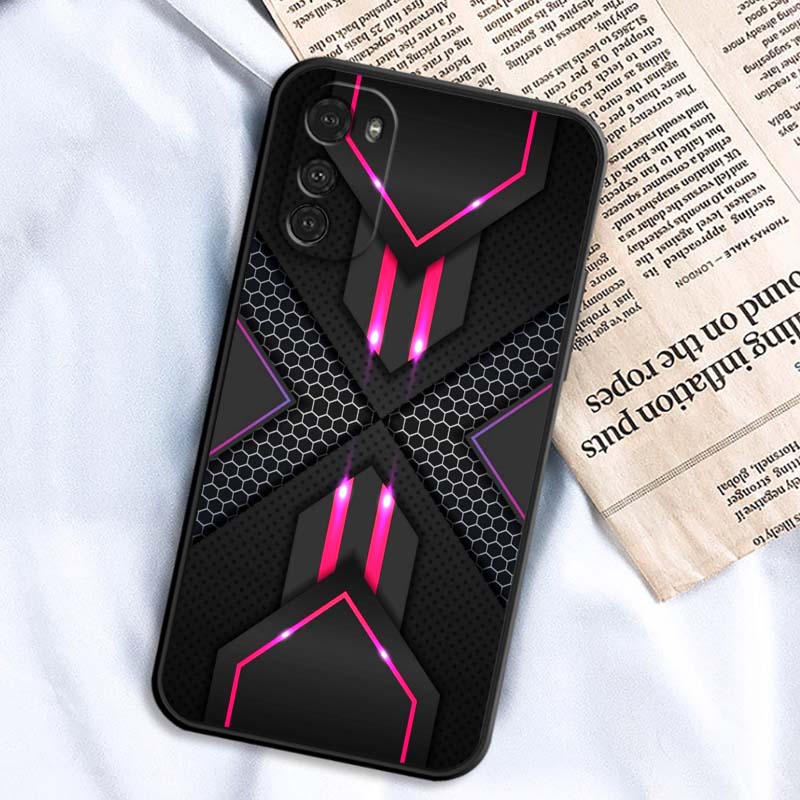 

Технология Углеродное Волокно Искусство Для Motorola G85 Edge 50 G24 G35 G14 G04 40 G72 G34 G G54 G13 G32 5G Черный Чехол для Телефона Motorola Moto G13