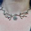 Dark Forest Twig Gothic Pentagram Wiccan Necklace