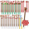 5-30Pcs Mixed Christmas Gel Pen Cartoon Santa Claus Snowman Black Ink Writing Pen Student Stationery Supplies Kids New Year Gift