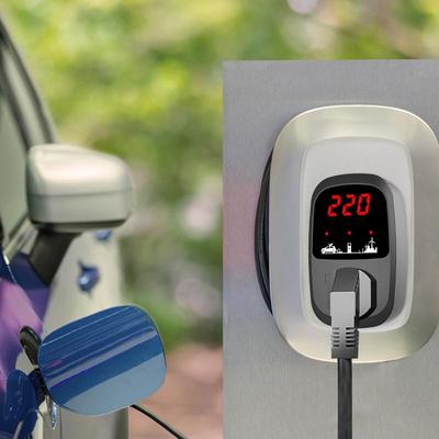 EV Charging Socket Fast Charging EV Adapter With Lcd Display Screen Electric Car Charger Adapter Fast Charging Electric Charging