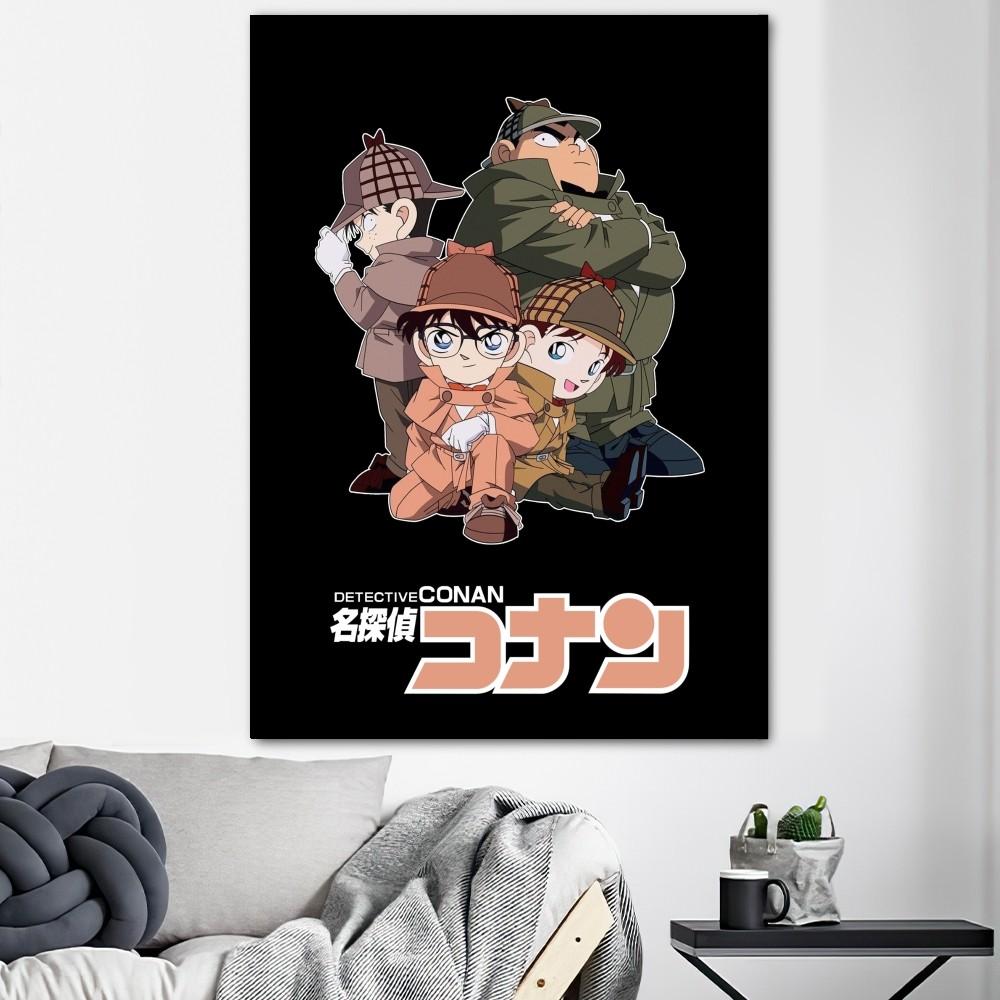 Detective Conan Anime Poster Prints Wall Decals Sticker Pictures Living Room Home Decoration