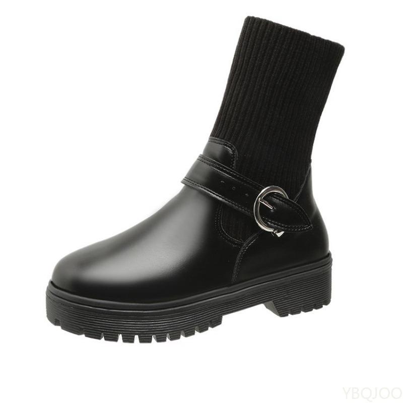 Fashion New high top boots for autumn  winter simple comfortable short boots fashionable anti slip wear-resistant women's boots
