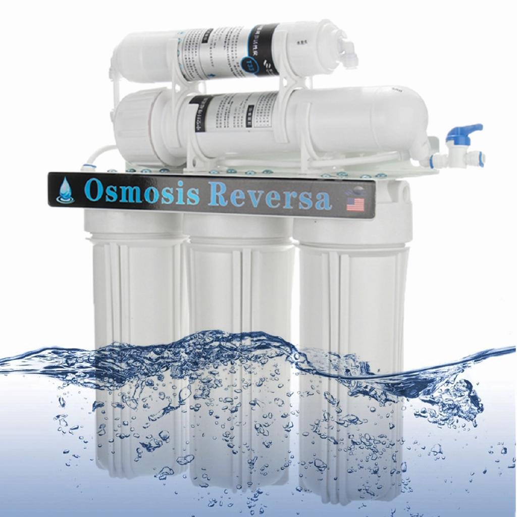 5 Stage 5-layer White Water Filter System Reverse Osmosis Filtration Drinking Fountain Home New