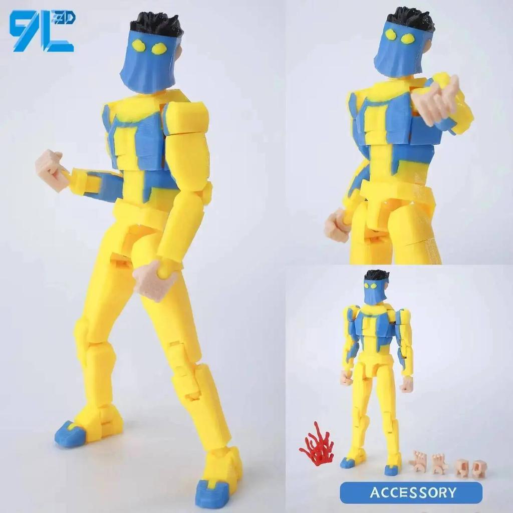 9L3D Printed Invincible Dummy13 Titan Lucky13 Invulnerable Mark Toy Collectible Figures As Gift For Kids Birthday Children's Day