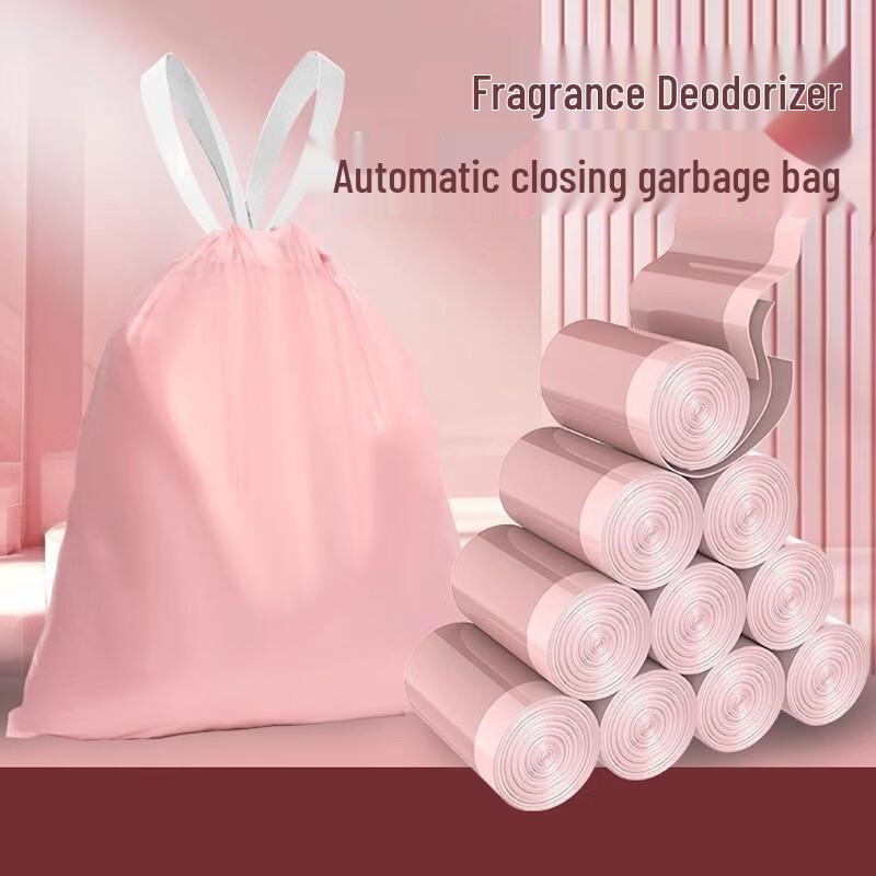 Changbaosen Ice Berry Pink Extra Thick Drawstring Trash Bags