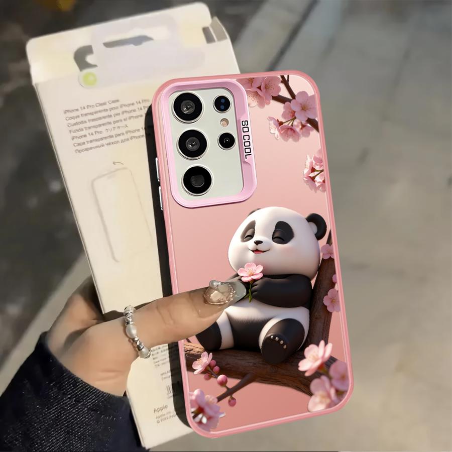 Chubby Panda Case for Samsung Galaxy A10 A20 A50 A54 A56 A51 A52 A72 A03 A06 A07 A71 A04 A05 Back Phone Cover