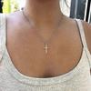 Cross Necklace For Women, Plated 14k Gold Plated/sterling Silver Chain Necklace Dainty Layered Gold Cross Pendant Necklace Simple Cute Necklaces For W