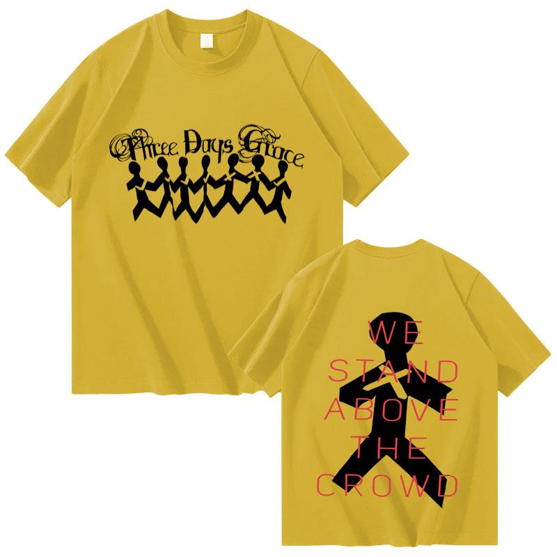 Alternative Metal THREE DAYS GRACE New Album Poster Graphic Print Tees Unisex Unisex Fashion Summer Cotton Oversized Casual Tshirts