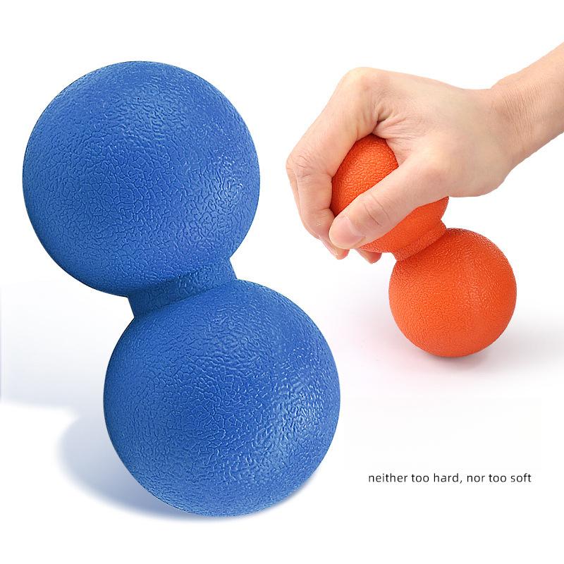 Yoga Fascia Peanut Ball Fascia Relaxation Back Shoulder and Neck Stretch Massage Fitness Multicolor Double Ball