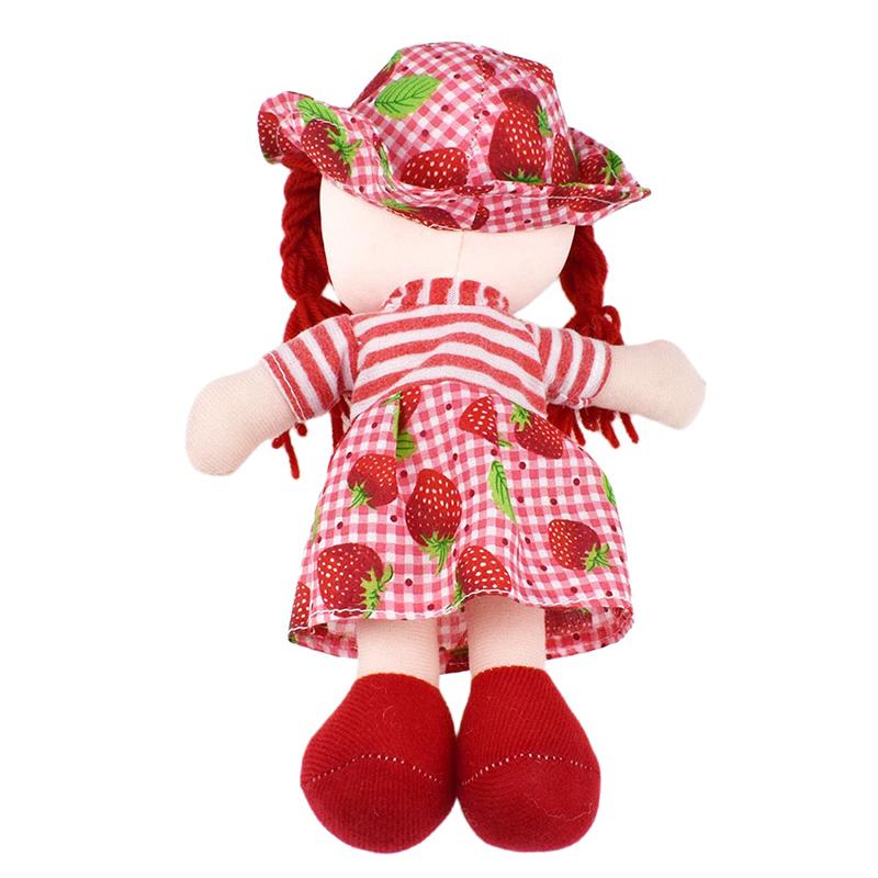 Cartoon Kawaii Frucht Rock Hut Stoffpuppen Weich Niedlich Stoff Plüschtiere Für Baby Rollenspiele Mädchen Geburtstagsgeschenke