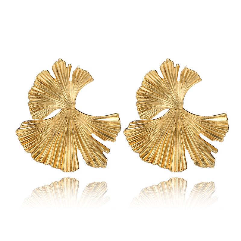 Geometric Statement Earrings Big Earrings for Women Gold Personality Stud Earrings Modern Jewelry Brincos Unusual Earrings