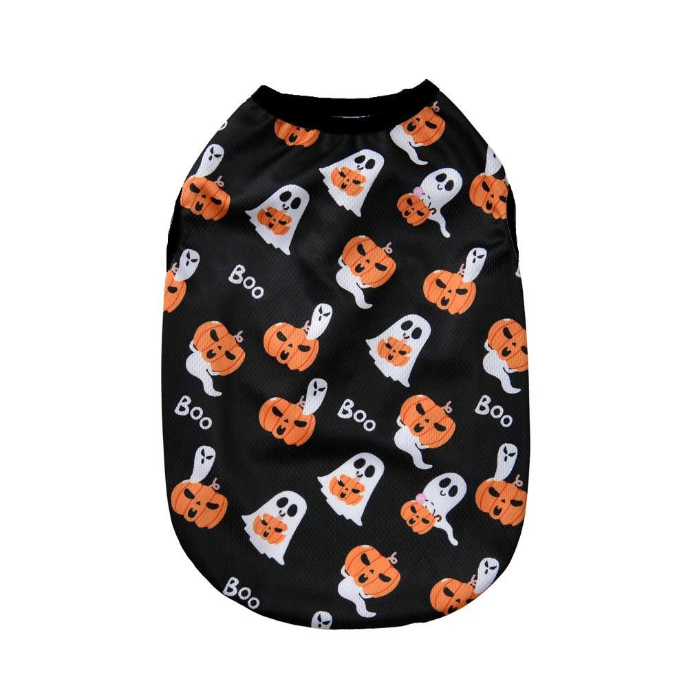 Dog Cosplay Costumes Funny Pumpkin Halloween Puppy Party Clothes Pet Transformation Sleeveless Vest For Small Medium Dogs Cats