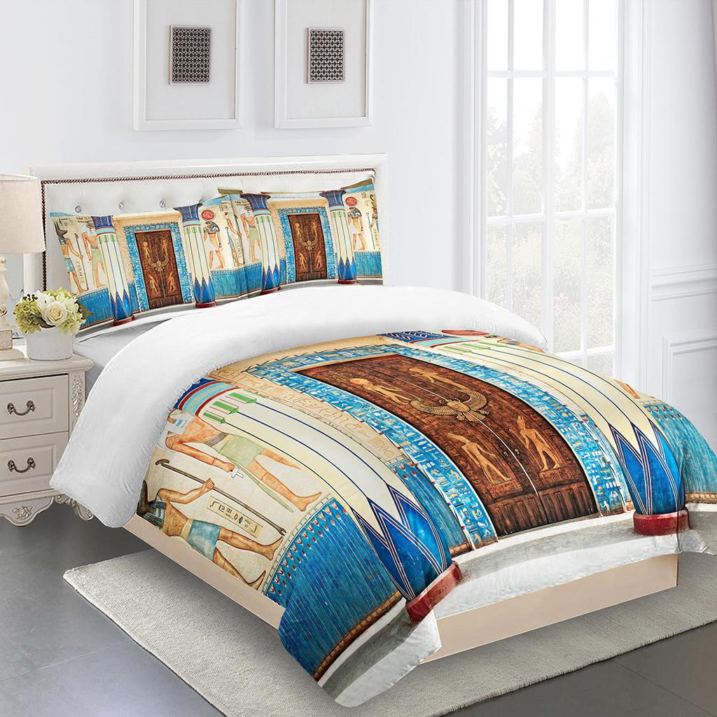 Ramadan Kareem Lslamic Muslim Wandbild Eid Mubarak Queen Twin Full Bettwäsche-Sets Einzel-Doppelbett Bettbezug 2 Stück Kissenbezug