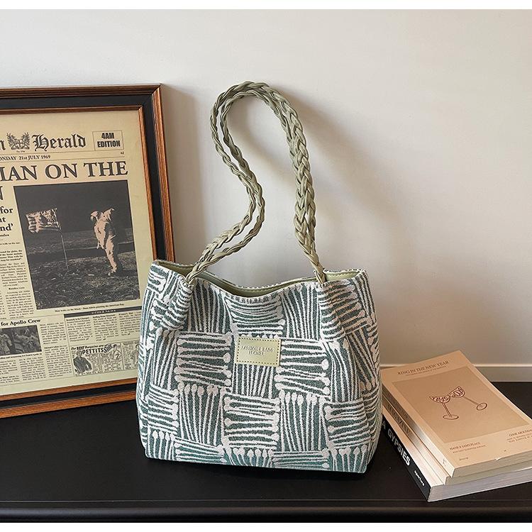 

Large-capacity Underarm Tote Bag For Women, Simple Commuter Bag, 2026 Spring New Fashi Lightweight зелений