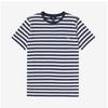 Apesse Cohbz M26419 Iak Dark Navy Raye Stripe Brody Standard Union Short Sleeve Tee