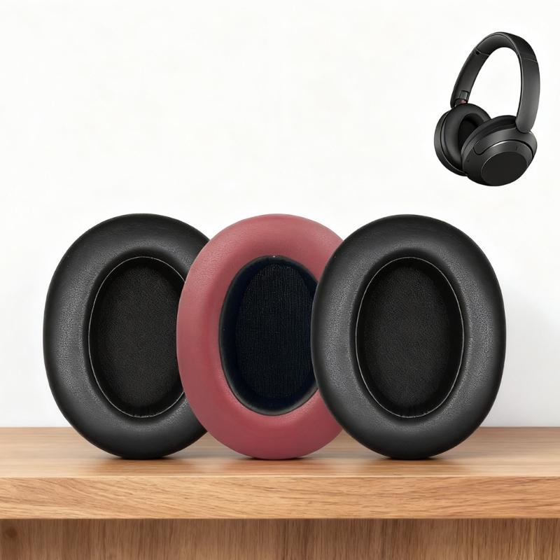 Earpads for WH-XB910N Wireless Headsets Replacement Ear Cushions Breathable Leather Material For Comfort