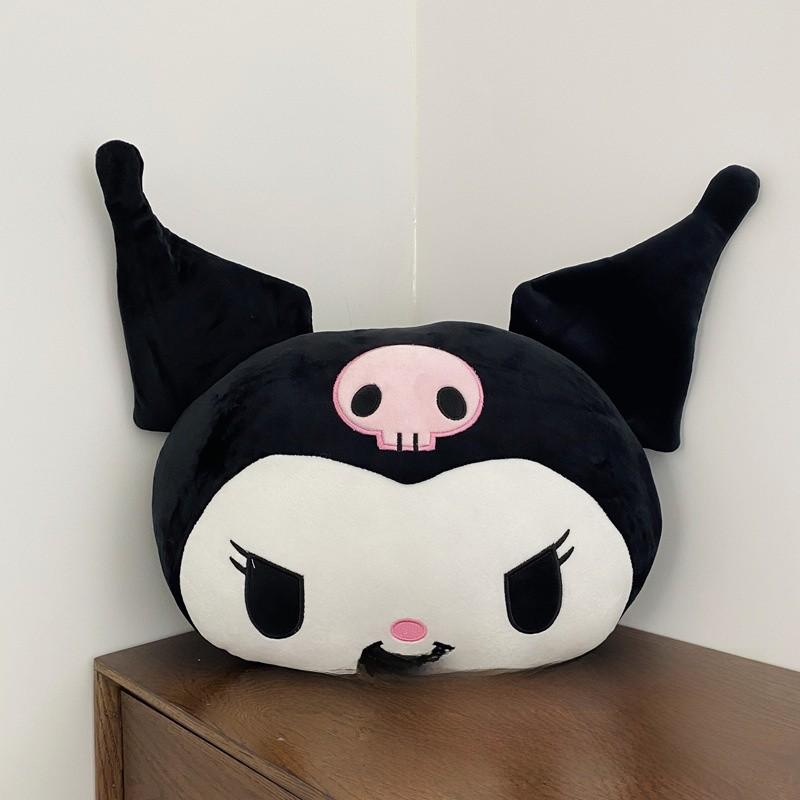 Cartoon Little Kuromi Pillow With Plush Cover For Children Bedroom Decor