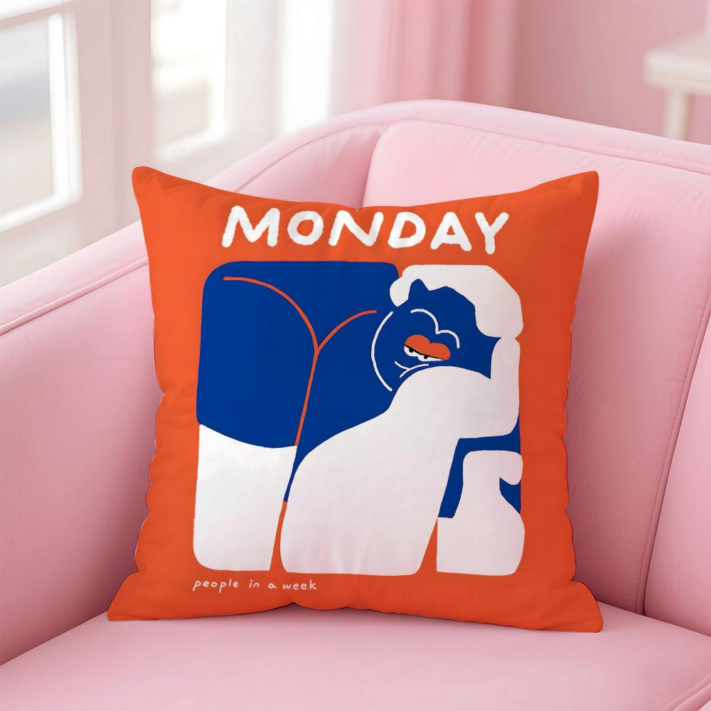 People Living In a Frame Cushion Cover Comfortable Reversible Pillow Cover Ideal for Car Sofa Bedroom & Beyond
