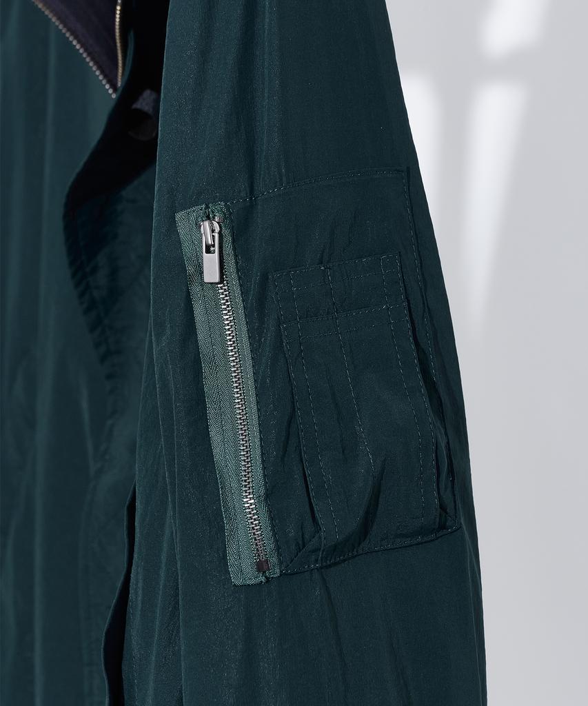 Filobisknot Reversible Nylon Spandex Setup Blouson [Dark Green]