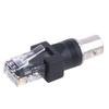 1ks Vysoce kvalitní černý konektor BNC samice jack na RJ45 samec zástrčka RF adaptér Koaxiální konektor