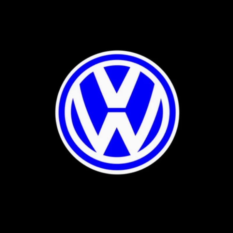 

For VOLKSWAGEN VW HD 2PCs car logo door projection welcome light for VW Mk5 MK6 MK7 Passat B6 B7 B8 B9 C6 C7 C8 Tiguan Touareg Style36