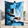 Dynamic Soccer Action Blanket Warmthful Decor Suitable for Seaside Office Chair Livingroom Four Seasons Universal Stylish Decor