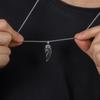 Men's Stainless Steel Angel Wing Perfume Bottle Necklace - Fashion Trend Jewelry