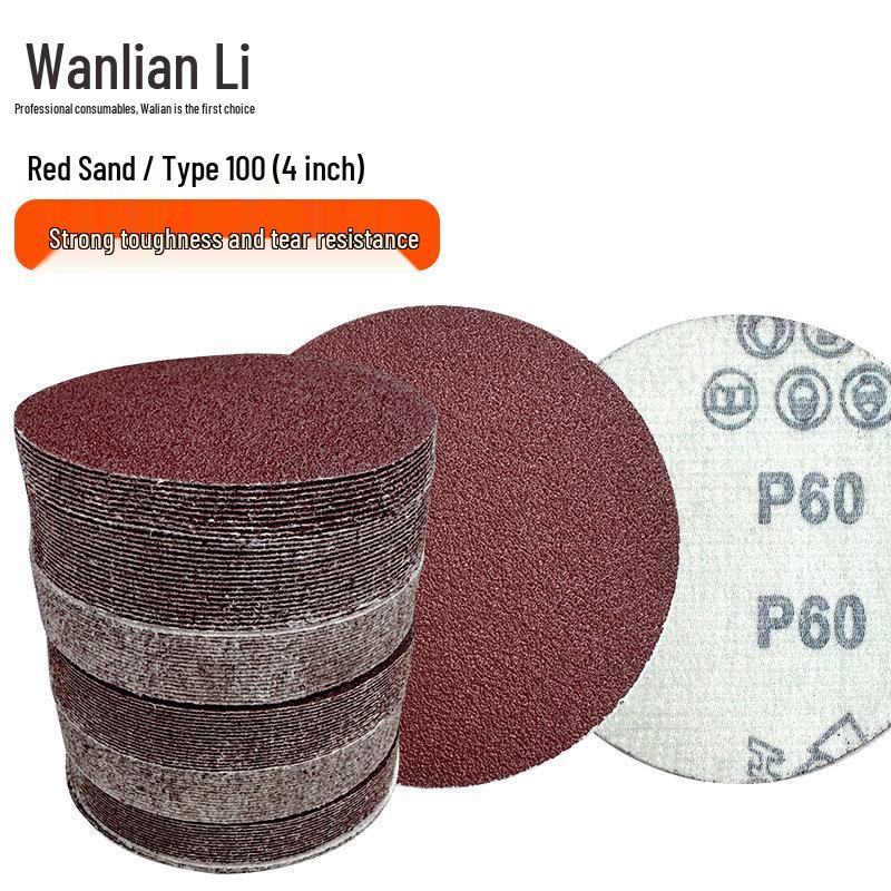 

Self-Adhesive Flocked Sandpaper Discs, 4–9 Inch, Round Sheets