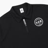 Le Coq SporTif Half Zip Polo Collar T shirT Blk   qp213cTs41