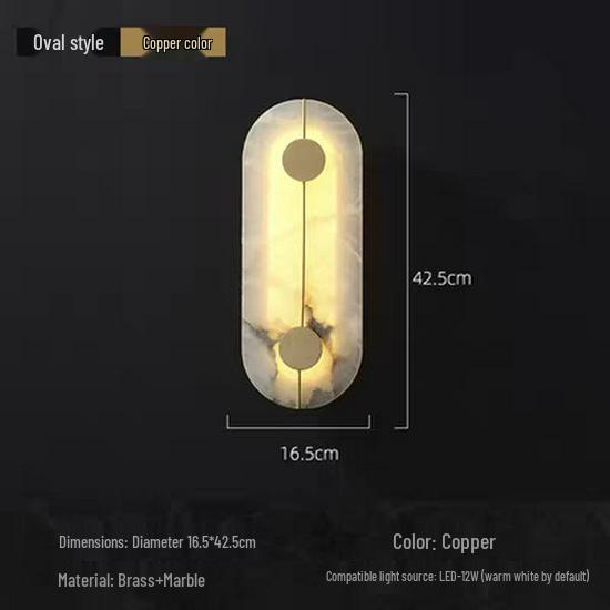 2025 Nordic Luxury Marble-Copper Wall & Bedside Lamp