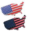 3D Aluminum USA Flag Emblem Badge Logo Car Sticker American Map Waterproof Decal for Car Body Window Motorcycle Home Decoration