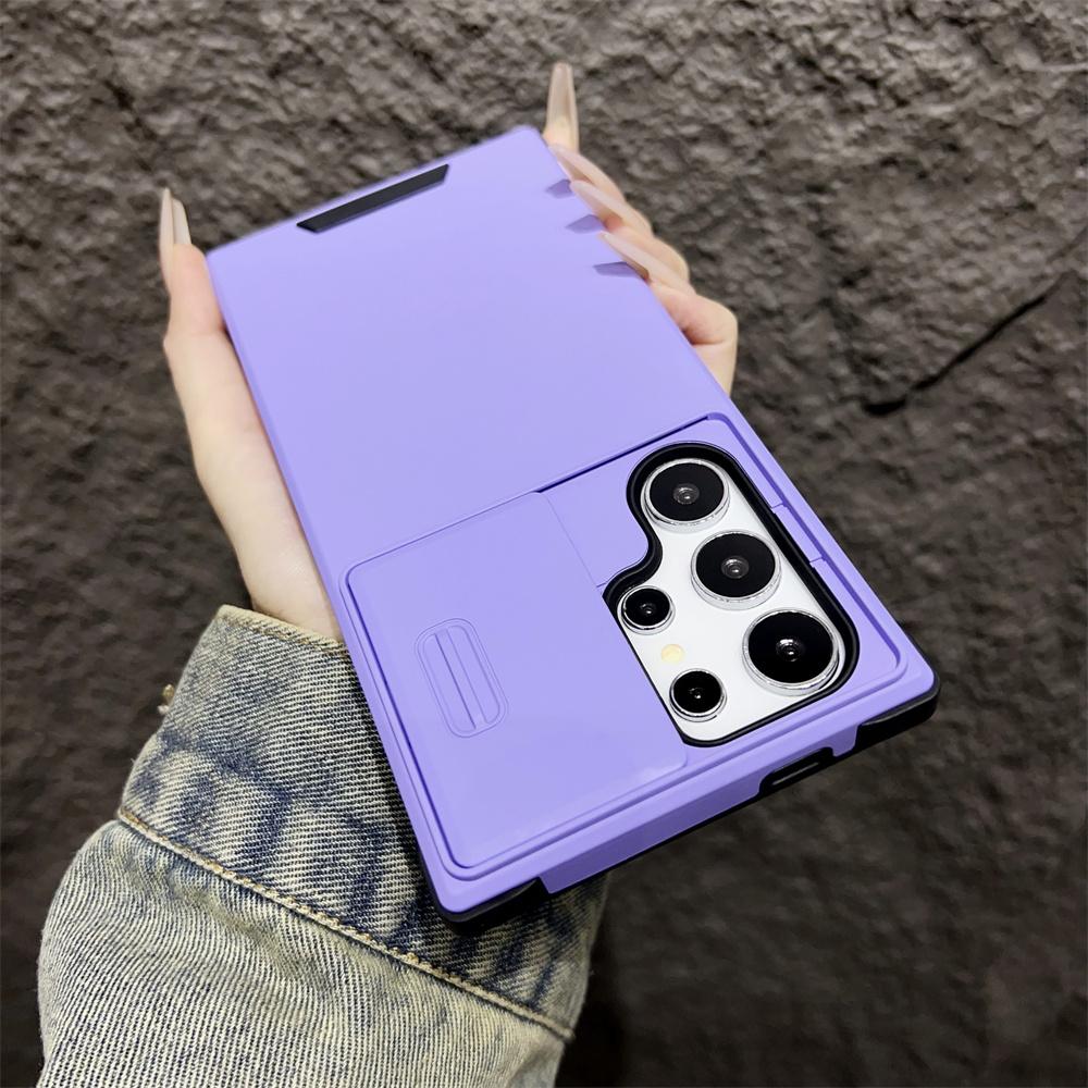 Deluxe Armor Handyhülle für Samsung Note 10 20 S20 S21 S22 S23 FE S24 Plus S25 Ultra A06 A16 A54 A53 A15 Kamera Schiebe-Schutzabdeckung