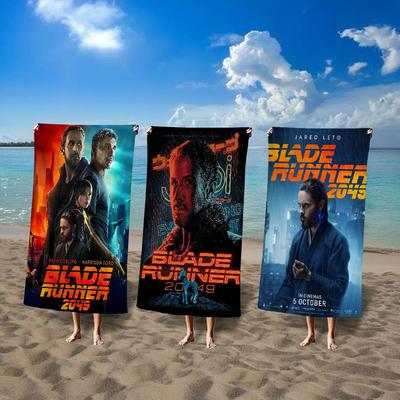 Movie B-Blade Runner 2049 Anime Beach Swimming Towel Soft Absorbent Washcloth Children's Gifts For Kids Travel Camping Gym