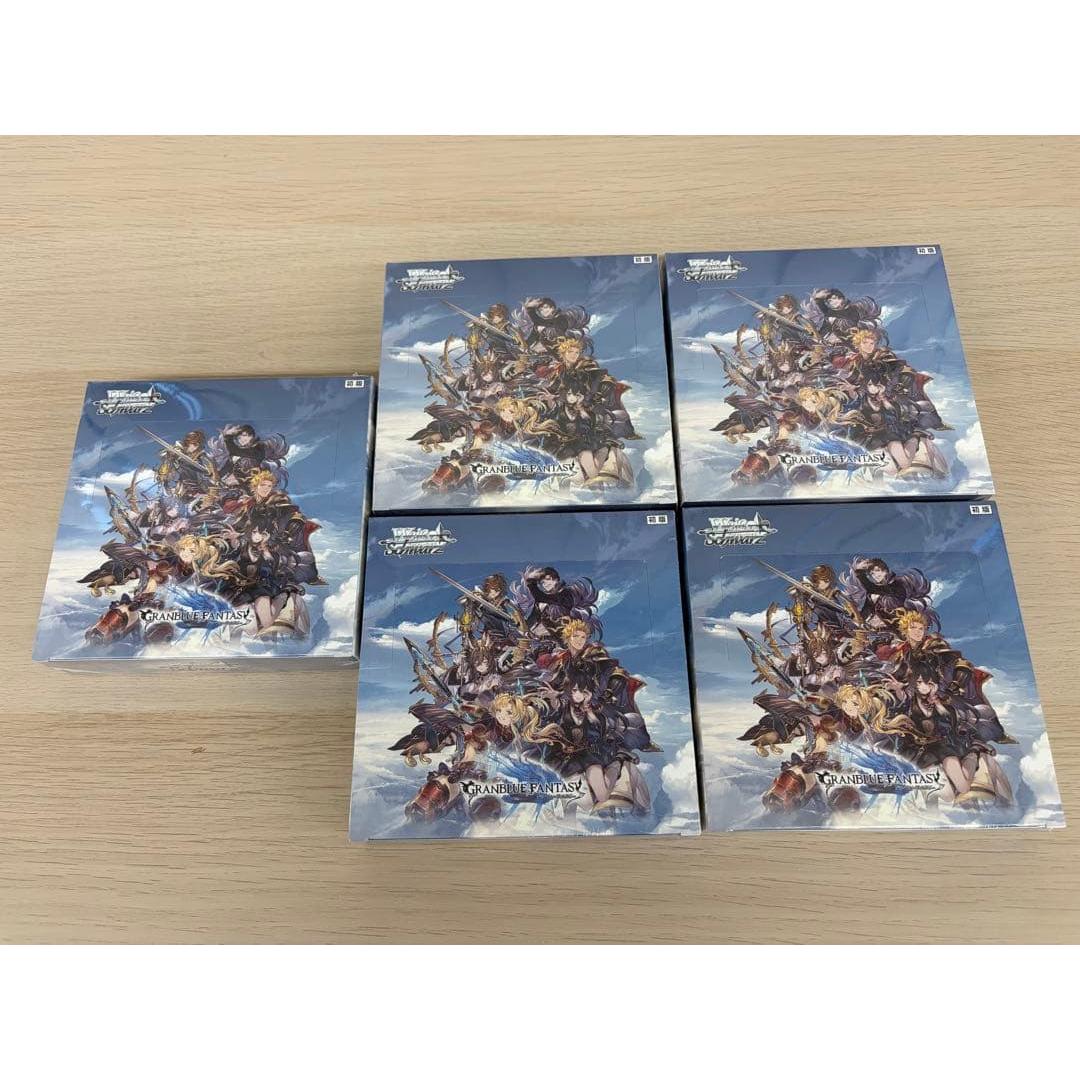 Used Weiss Schwarz Granblue Fantasy 5BOX with shrink first edition