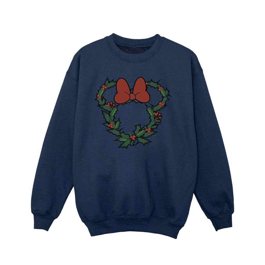 Disney Girls Minnie Mouse Wreath Sweatshirt