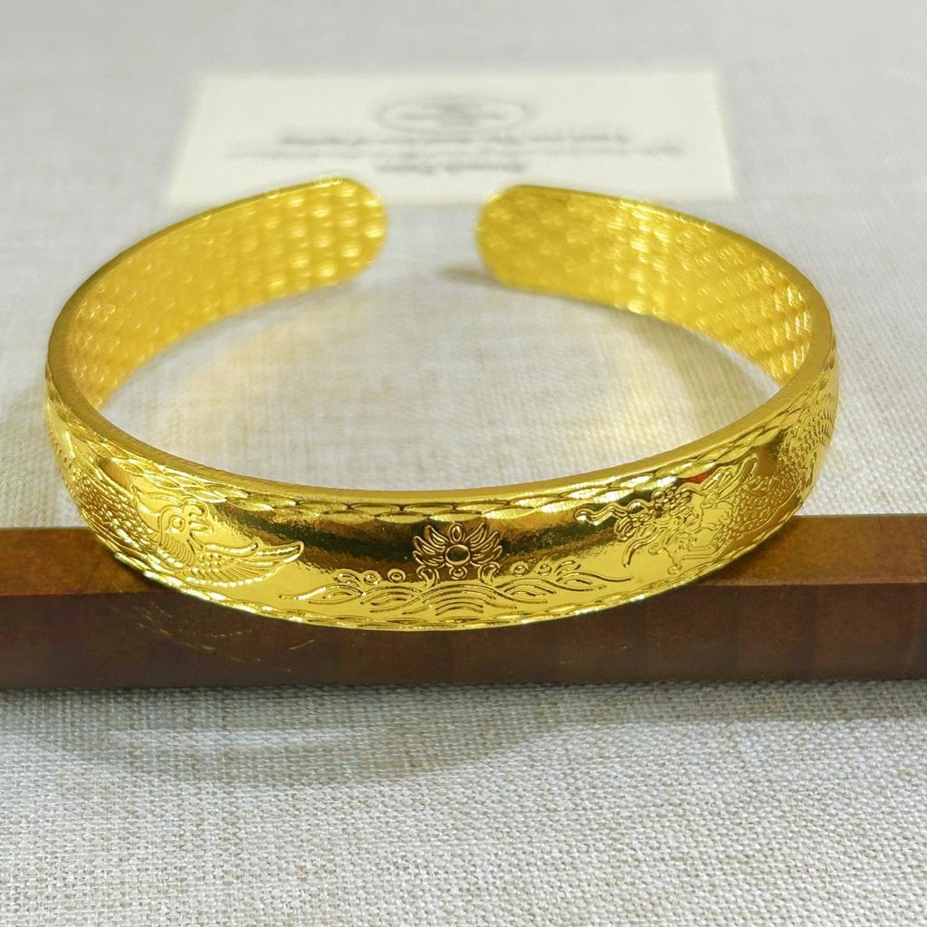 Dragon and Phoenix Chengxiang Heart Sutra Open Bracelet Bracelet Accessories