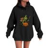 Women's Casual Comfortable Neck Hooded Long Sleeve Christmas Print Warm Sweatshirt