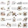 50Pcs Kawaii Siamese Cat Anime Stickers Cartoon Decals Guitar Laptop Skateboard Luggage Phone Waterproof Kid Gift Sticker