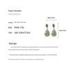 Elegante Damen-Tropfenohrringe: Silbernadel Perlmutt Oval Dangles