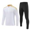 Cross-border Half-pull Long-sleeved Football Jersey Set Printed Adult Jersey Spring Autumn and Winter Long-sleeved Training Jersey Sportswear Jacket