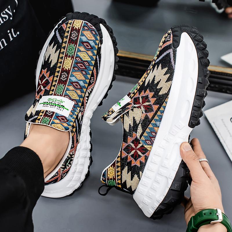 New Autumn Casual Sports Shoes Niche Design Thick-soled Canvas Dad Shoes